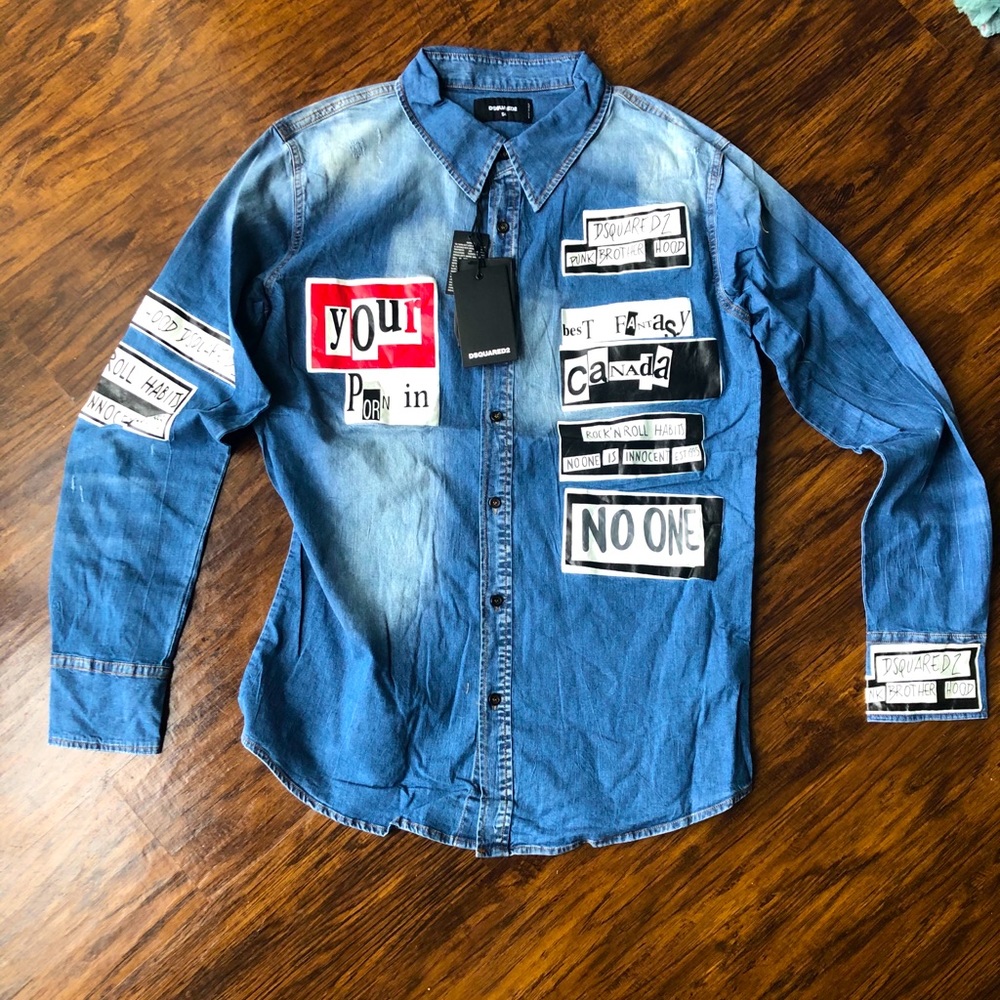 Dsquared2 denim shirt size L